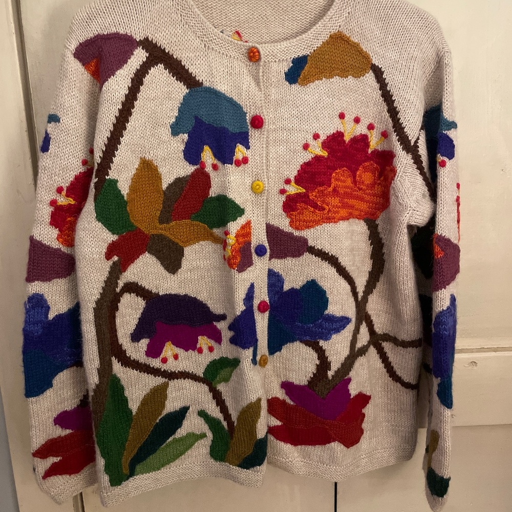 Anthropologie Style Vintage Handknit cardigan